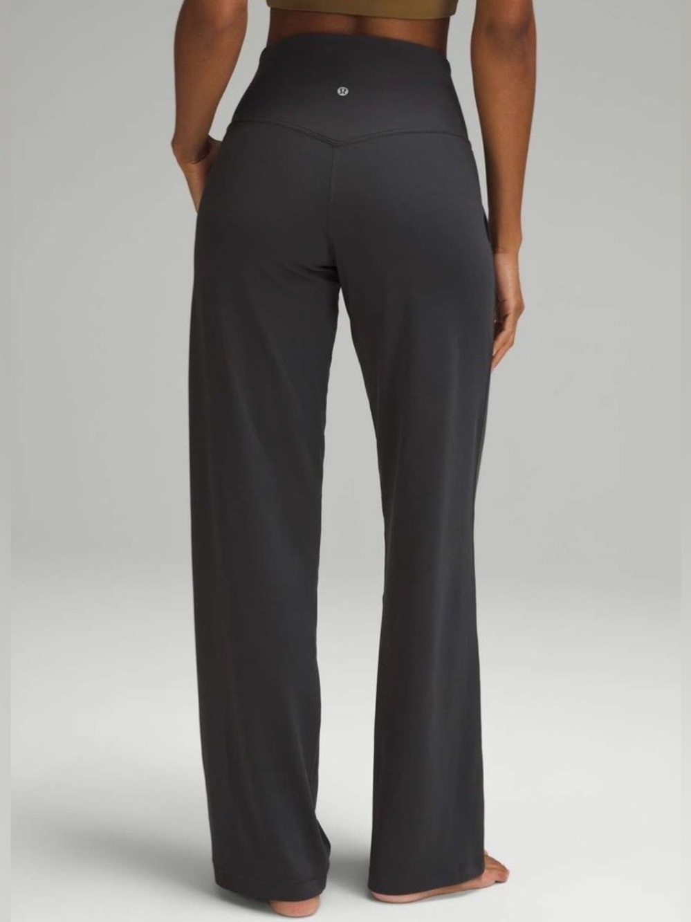 LULULEMON Align High Rise Wide Leg Graphite Grey Pants